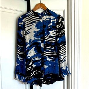Parker silk print shirt